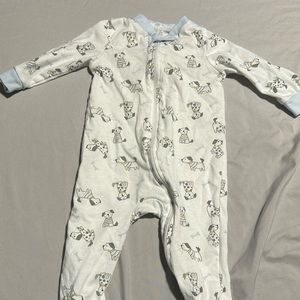 Chick pea footie onesie